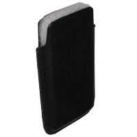 S&G Vertikal/ Köcher Tasche für Google Nexus One, Samsung H1, i8000, i8910, etc. - schwarz