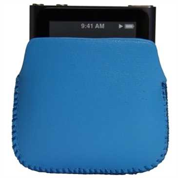 Tasche Etui Schutzhülle aus hochwertigem Kunstleder für Apple iPod Nano 6G, iPod Nano 7G - blau
