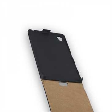 Flip-Style Tasche Vertikal für Sony Xperia Z5 Premium, Z5 Premium Dual - mit Halterung - Schwarz