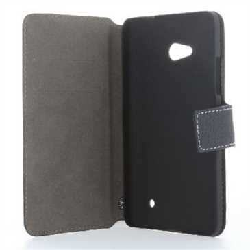 BookStyle Tasche Vertikal mit Halterung für Huawei Nova Plus - Schwarz