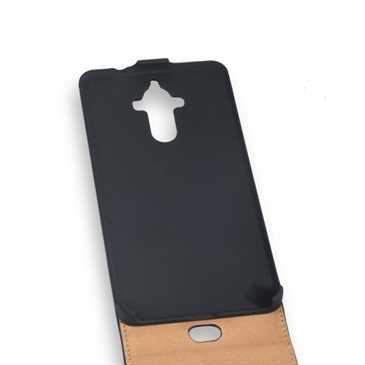 Flip-Style Tasche Vertikal für Huawei Mate 9 - mit Halterung - schwarz