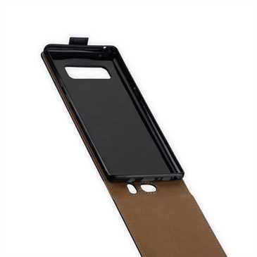Flip-Style Tasche Vertikal für Samsung Galaxy Note 8 - mit Halterung - schwarz