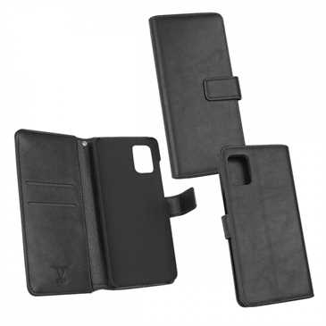 Book Wallet Tasche für Samsung Galaxy A51 mit Halterung - schwarz