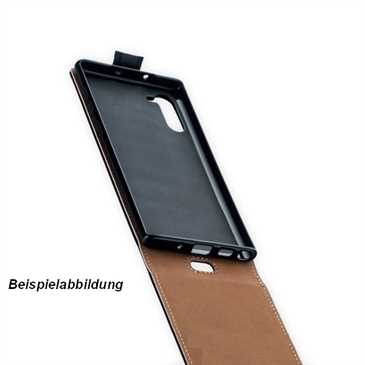 Flip-Style Tasche Vertikal für Samsung Galaxy Note 10 Lite - mit Halterung - schwarz
