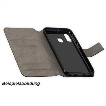 Book Wallet Tasche für Samsung Galaxy A41 - mit Halterung - schwarz