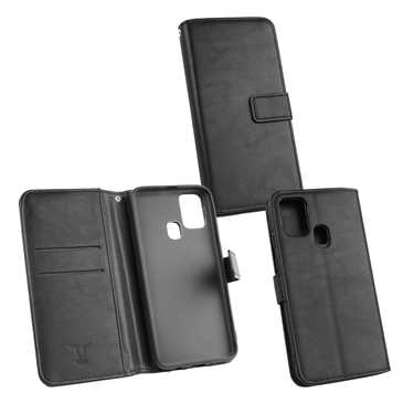 Book Wallet Tasche für Samsung Galaxy M31 mit Halterung - schwarz