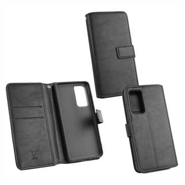 Book Wallet Tasche für Huawei P40 mit Halterung - schwarz