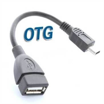USB OTG Adapterkabel 10 cm - USB A Buchse auf Mini-USB - USB Host - Länge ca. 10 cm