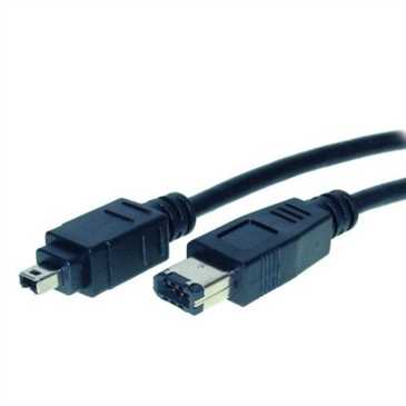 FireWire-Kabel (IEEE 1394) bis 400 MHz, 4-pol Stecker auf 6-pol Stecker - Länge: 3 m