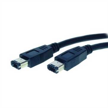 FireWire-Kabel (IEEE 1394) bis 400 MHz, 6-pol Stecker auf 6-pol Stecker - Länge: 1,8m