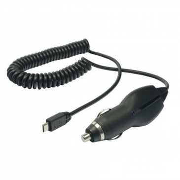 Auto Ladekabel Business 12/24V - Micro-USB - Ausgang: 5V DC max. 2A - Spiralkabel - schwarz