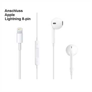 Apple MMTN2ZM/A EarPods mit Lightning 8-pin Connector, für Geräte die iOS 10 oder neuer unterstützen