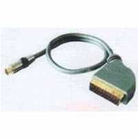 Videokabel Scart-Stecker/ S-VHS-(MINI-DIN) Stecker - 1,5m - vergoldete Kontakte - Highend