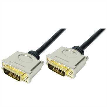 DVI-Monitorkabel 1,5 m - DVI-Stecker 24+1pol. > DVI-Stecker 24+1pol. - vergoldete Kontakte