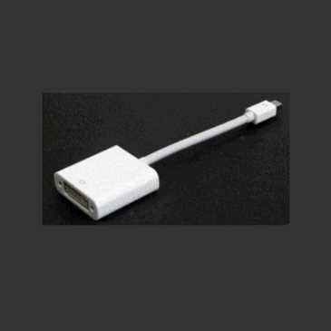 Adapter Mini Displayport zu DVI 24+5 pin Buchse - Kabellänge: 9 cm - weiß