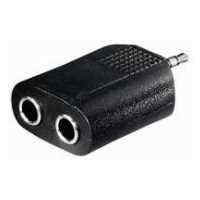Audioadapter - Klinkenstecker 3,5 mm Stereo auf 2 x Klinkenkupplung 6,3 mm Stereo