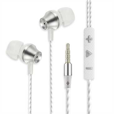 In-Ear Headset V425 3,5 mm - Rufannahme-Taste - Sicherer Tragekomfort - Kabel: 1,2 m - weiß / silber