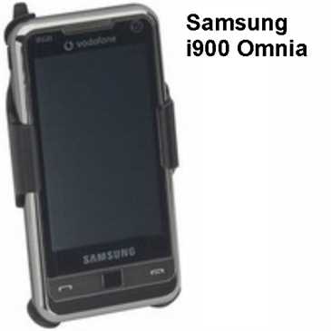 HR Auto + Büro Halteschale für Samsung i900 Omnia / SGH-i900 (Made in Germany)
