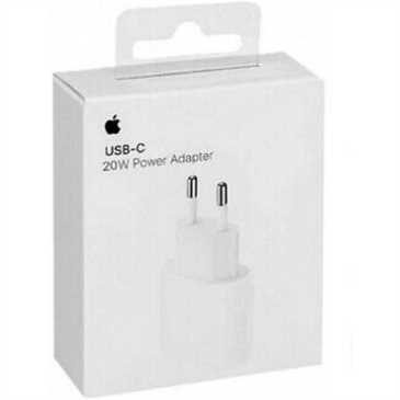 Apple 20W Netzteil USB C MHJE3ZM/A - USB C Power-Adaper Netzteil, OHNE KABEL, 100-240V - Blister