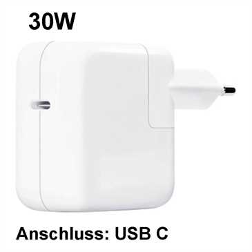 Apple 30W Netzteil USB C MY1W2ZM/A USB C Power-Adaper Netzteil - OHNE KABEL, 230V - Polybeutel