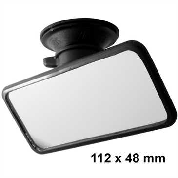 Auto Innenspiegel 112 x 48 mm, Panoramaspiegel Toter Winkel Spiegel Rückspiegel, mit Saugnapf