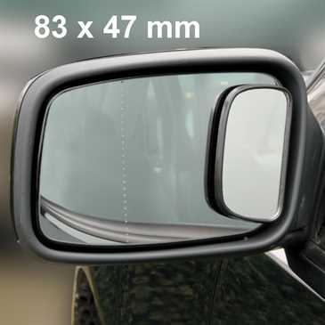 Auto Außenspiegel Toter Winkel 83 x 47 mm - selbstklebend auf Außenspiegel - schwarz