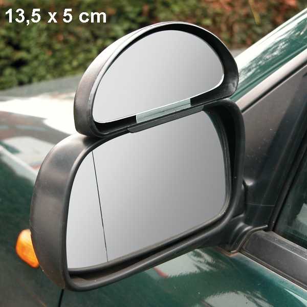 Auto Fahrschulspiegel 13,5 x 5 cm - Außenspiegel Toter Winkel  Aufsatzspiegel Weitwinkelspiegel, Spiegel, Caravan Camping