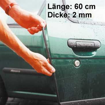 AutoTürkantenschutz/ Schoner - schwarz - Länge: 60 cm - Dicke: 2 mm - selbstklebend - 2 Stück