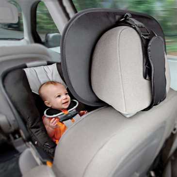 Auto Kinder/ Baby Beobachtungsspiegel - Kontrollspiegel - Baby-Control-Mirror - 34 x 25 cm - schwarz