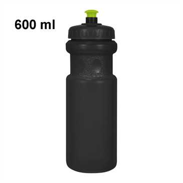 Fahrrad Sport Trinkflasche 600 ml - 29 cm - Farbe: schwarz