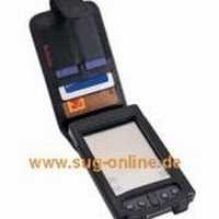 Krusell Handit Multidapt® Flip Echt Ledertasche 75111 für Sony Clie PEG-300 series - schwarz