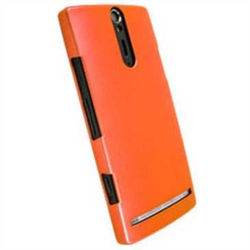 Krusell Cover 89670 Partner für Sony Xperia S - Orange Metallic