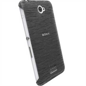 Krusell Frost Cover für Sony Xperia E4, Xperia E4 Dual - Schwarz Transparent