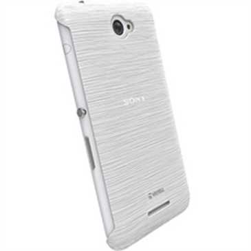Krusell Frost Cover für Sony Xperia E4, Xperia E4 Dual - Weiß Transparent
