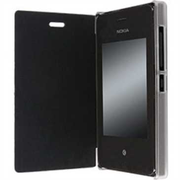 Krusell Book Wallet Tasche 75767 für Nokia Asha 503, Asha 503 Dual Sim - Schwarz