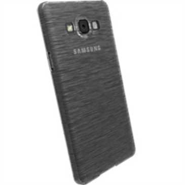 Krusell Frost Cover 90061 - passend für Samsung Galaxy A7 SM-A700F - Transparent Schwarz