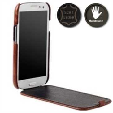 Krusell FlipStyle Tasche 75575 für Samsung Galaxy S4 i9500, i9505, i9506 - Braun