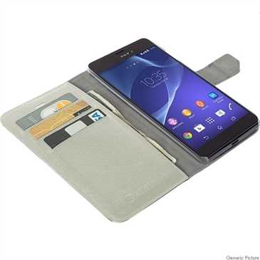 Krusell Tasche Boras Folio WalletStyle 60376 für Sony Xperia Z5 Compact - Weiß