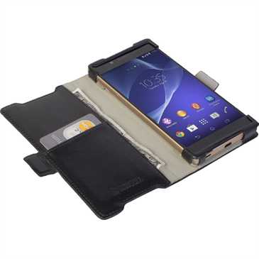 Krusell Tasche Ekerö Folio Wallet 60412 für Sony Xperia Z5, Xperia Z5 Dual - Schwarz
