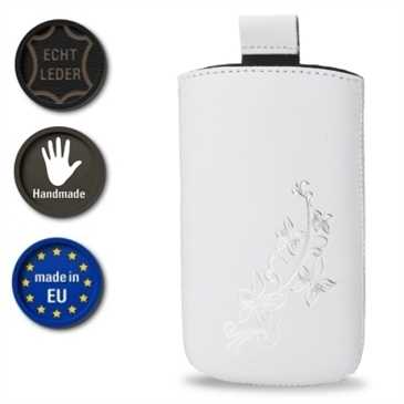 Valenta Pocket Lily 02 - White - 647917 - Echt Leder Tache - Easy-Out-Band (Handmade in EU)