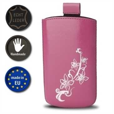 Valenta Pocket Lily 22 - Pink - 411149 - Echt Leder Tasche - Easy-Out-Band (Handmade in EU)