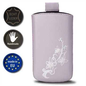 Valenta Pocket Lily 20 - Echt Leder Tache - für Apple iPhone SE (2016)/ 5/ 5C/ 5S - purple