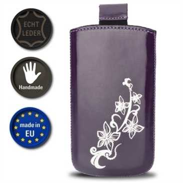 Valenta Pocket Lily 20 - Echt Leder Tache - für Apple iPhone SE (2016)/ 5/ 5C/ 5S - violet