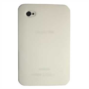 Silikon Tasche / Hülle / Skin für Samsung Galaxy Tab 7.0, P1000, P1010 - Weiß