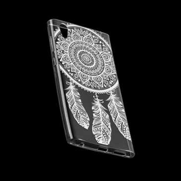 TPU Hülle Case Tasche mit Druck für Sony Xperia L1 - Design: Feder