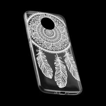 TPU Hülle Case Tasche mit Druck für Motorola Moto G5S - Design: Feder