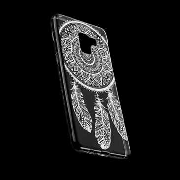 TPU Hülle Case Tasche mit Druck für Samsung Galaxy A8 Plus (2018) - Design: Feder