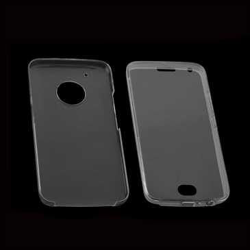 Ultra Slim Full TPU Case mit Fronthülle mit Touchfunktion für Motorola Moto G5 Plus - transparent